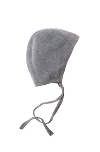 Bindemütze aus Fleece in Grau