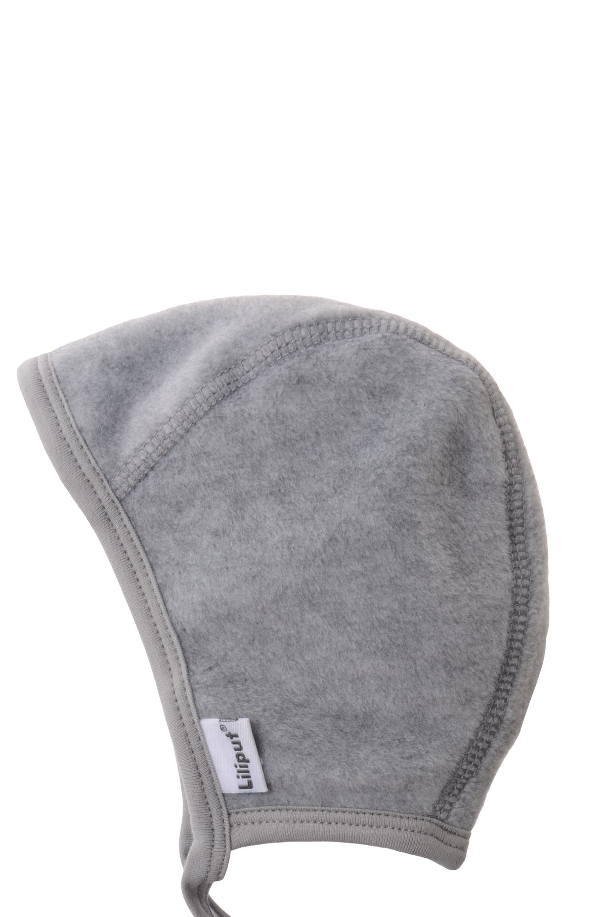Bindemütze aus Fleece in Grau