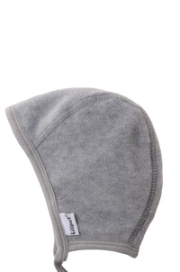 Bindemütze aus Fleece in Grau