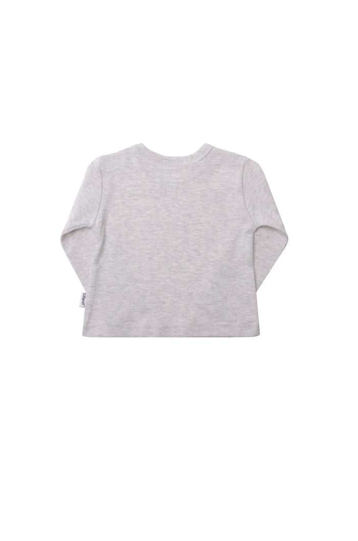 Langarmshirt in grau