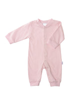 Schlafanzug / Einteiler mit rosa Punkten