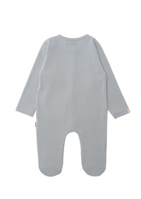 Rückseite Babyoverall in hellblau