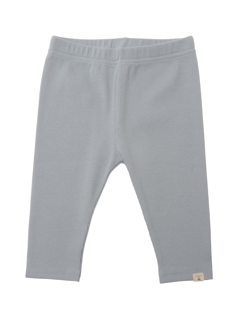 Baby Leggings mit kleinem Patch in blau