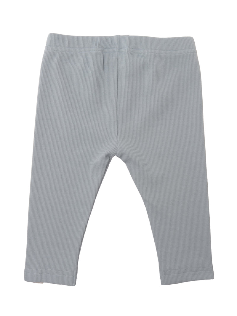 Rückseite Rippen Leggings in blau