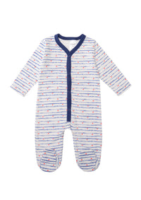 Schlafoverall mit niedlichem Print und praktischer Druckknopfleiste. Unisex