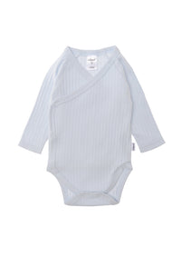 Raglanbody in hellblau mit langem Arm