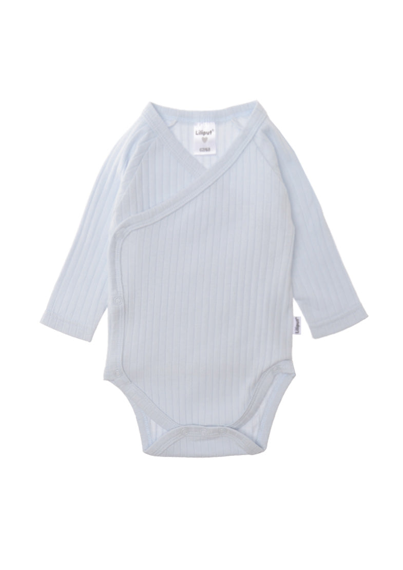Raglanbody in hellblau mit langem Arm