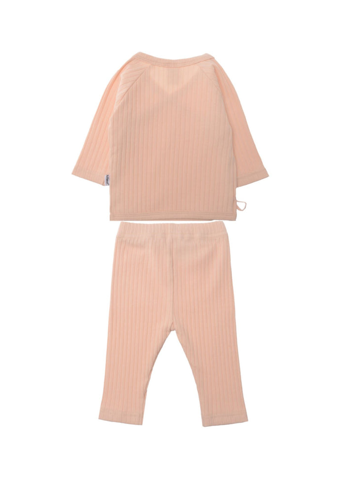 Rückseite Wickelset in apricot