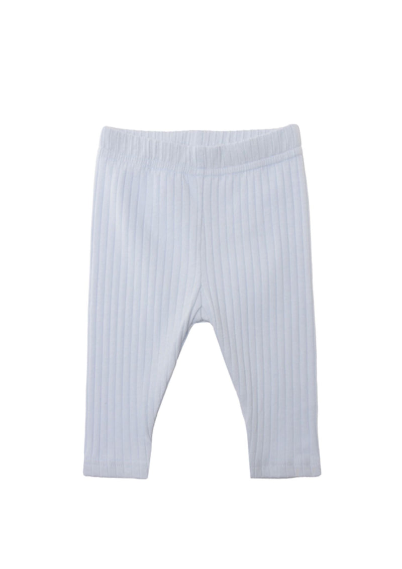 7x2 Interlock-Rippe Leggings in hellblau