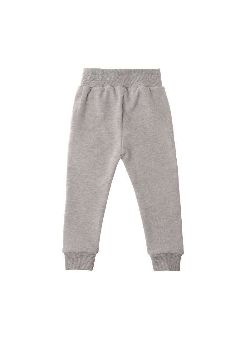 Rückseite minimalistische Jogginghose in grau melange