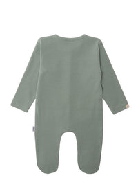 Rückseite Babyoverall in schilf