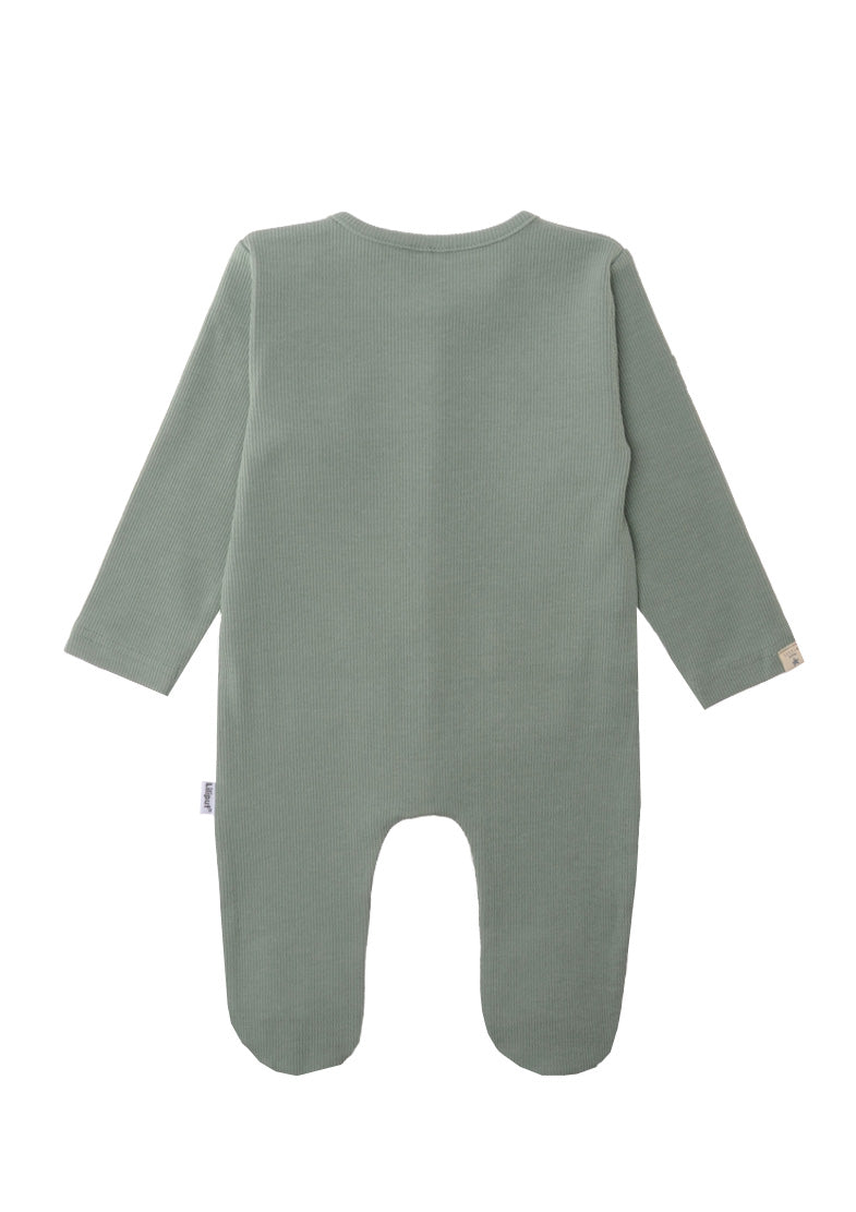 Rückseite Babyoverall in schilf