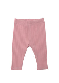 7x2 Interlock-Rippe Leggings in rosè