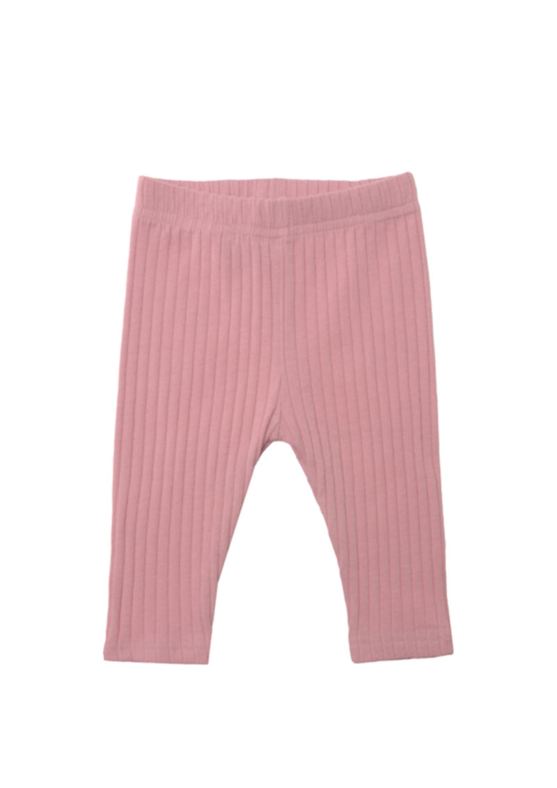 7x2 Interlock-Rippe Leggings in rosè