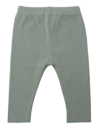 Rückseite Baby Leggins in Rippenqualität schilf