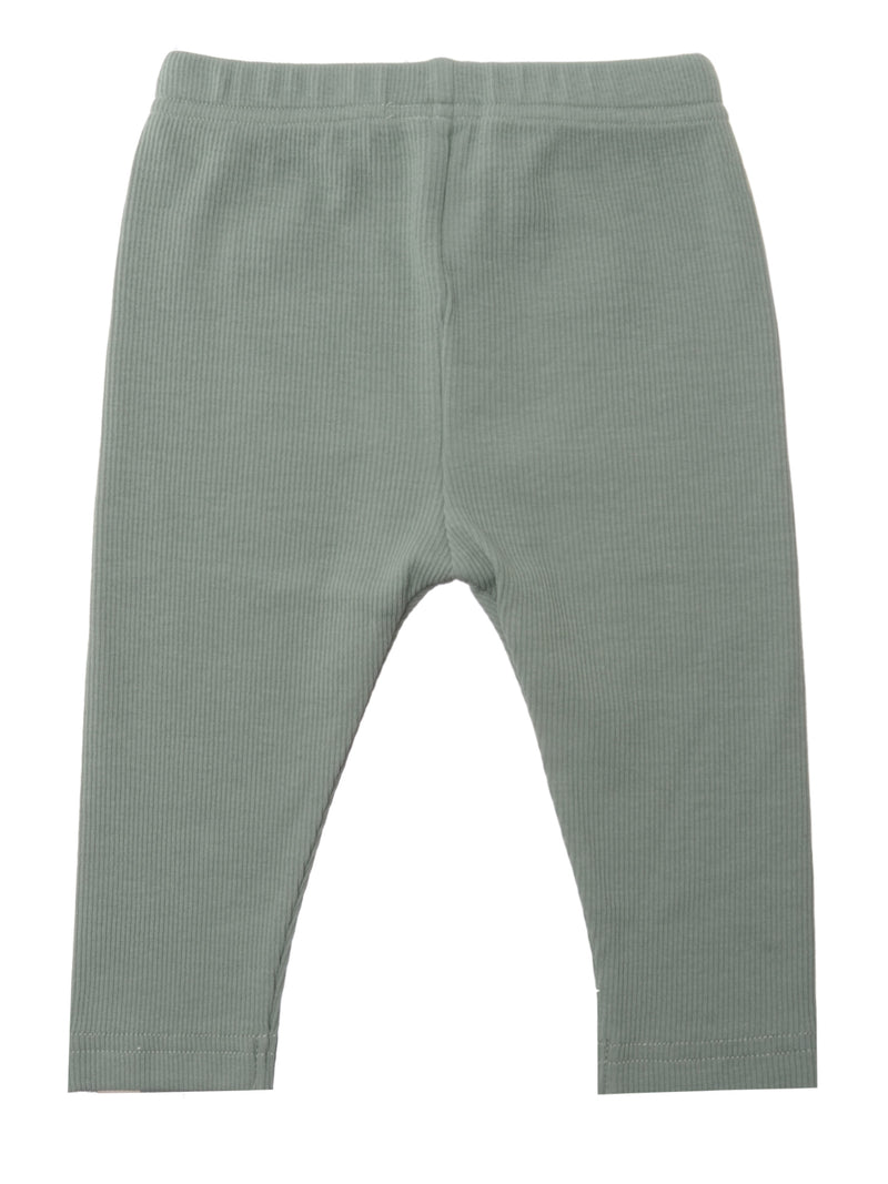 Rückseite Baby Leggins in Rippenqualität schilf