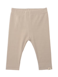 Baby Leggings mit kleinem Patch in beige