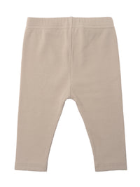 Rückseite Baby Leggins in Rippenqualität beige