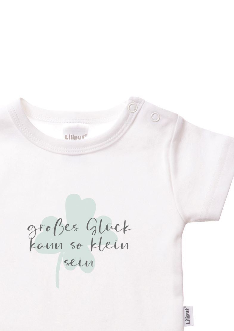 Shirtbody in weiß mit Glück
