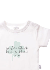 Shirtbody in weiß mit Glück