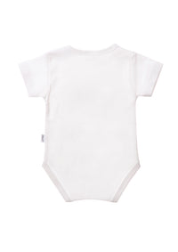 Shirtbody in weiß mit Glück