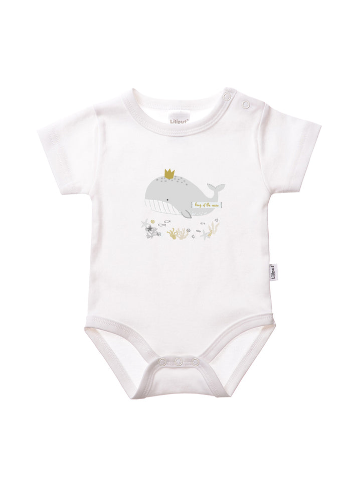 Shirtbody in weiß mit King of the ocean