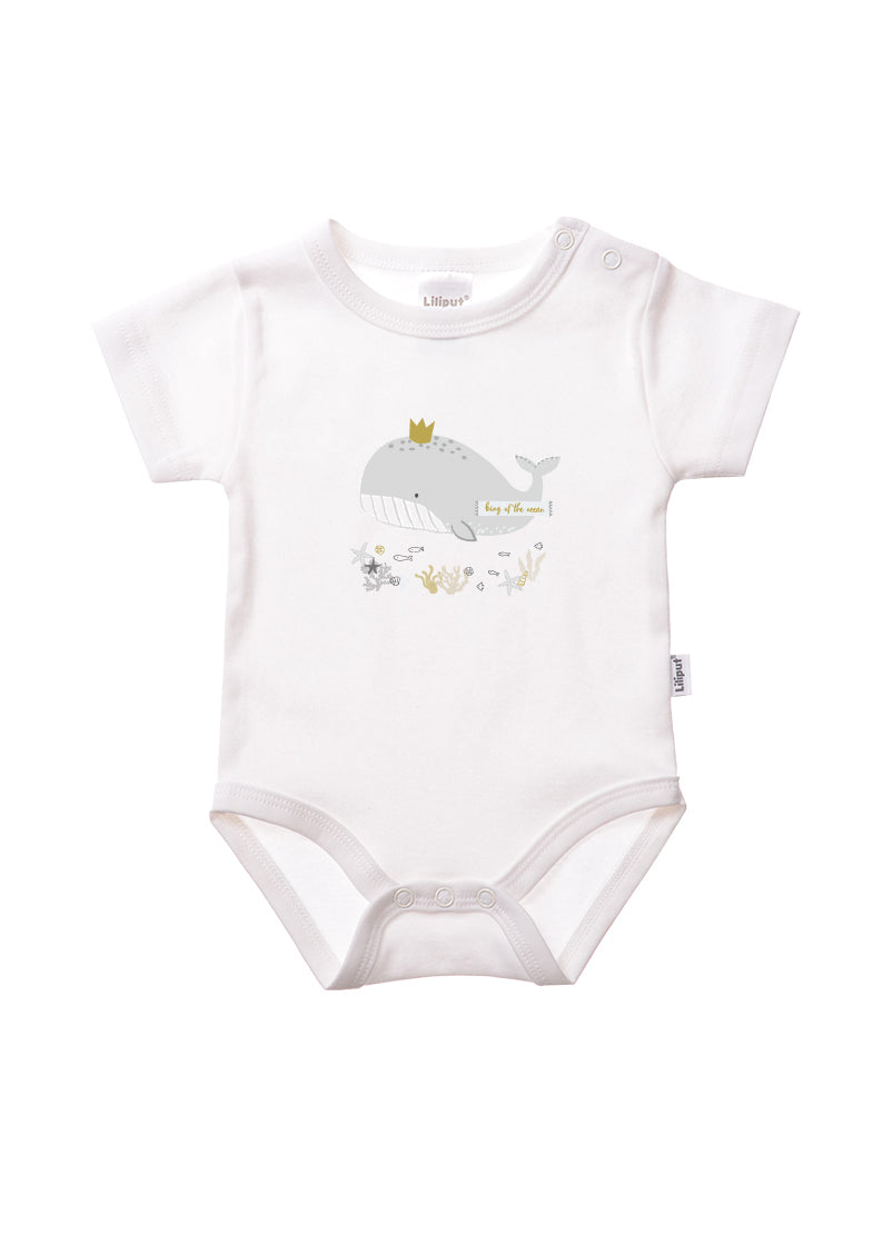 Shirtbody in weiß mit King of the ocean