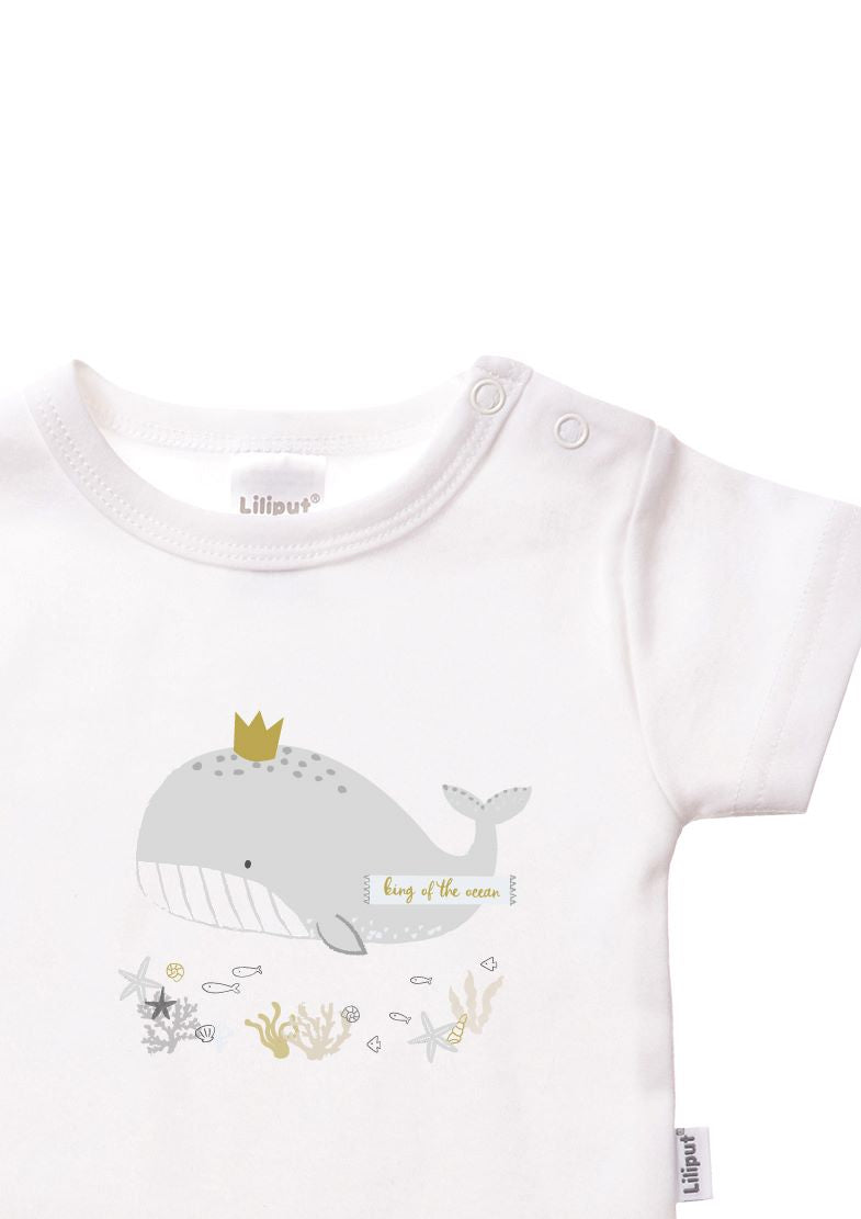 Shirtbody in weiß mit King of the ocean