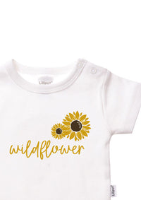 Detailfoto wildflower print auf Shirtbody