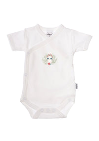 2er-Pack Kurzarm-Wickelbodys mit Tropical Bunny und Bear
