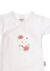 2er-Pack Kurzarm-Wickelbodys mit Tropical Bunny und Bear