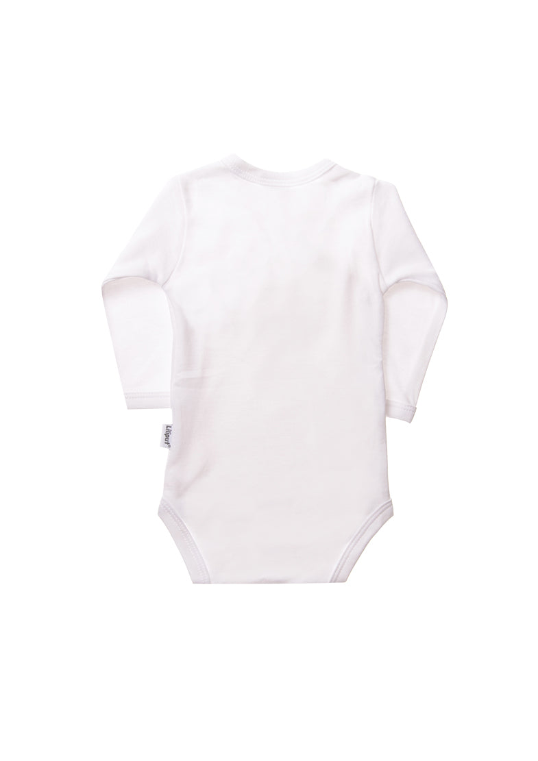2er-Pack Langarm-Wickelbodys mit "Mummy Daddy Boy"