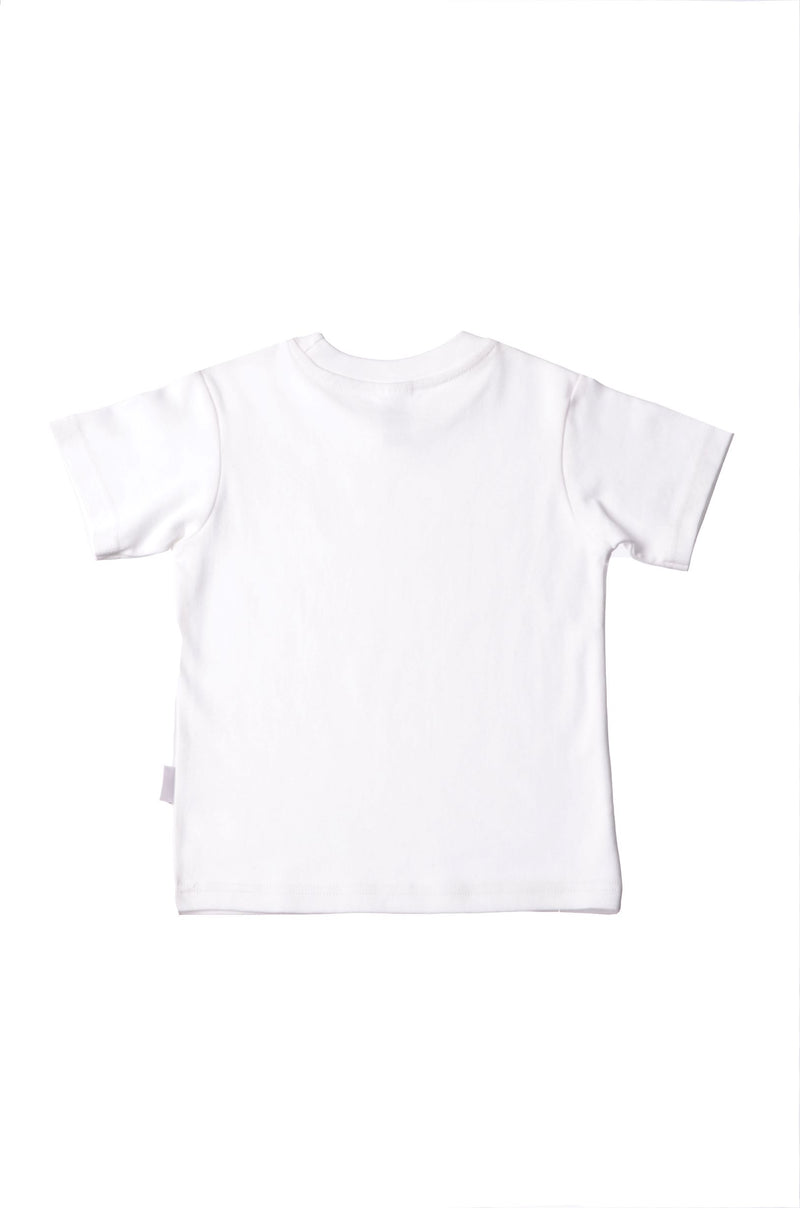 weißes T-Shirt aus Bio Baumwolle Rückseite