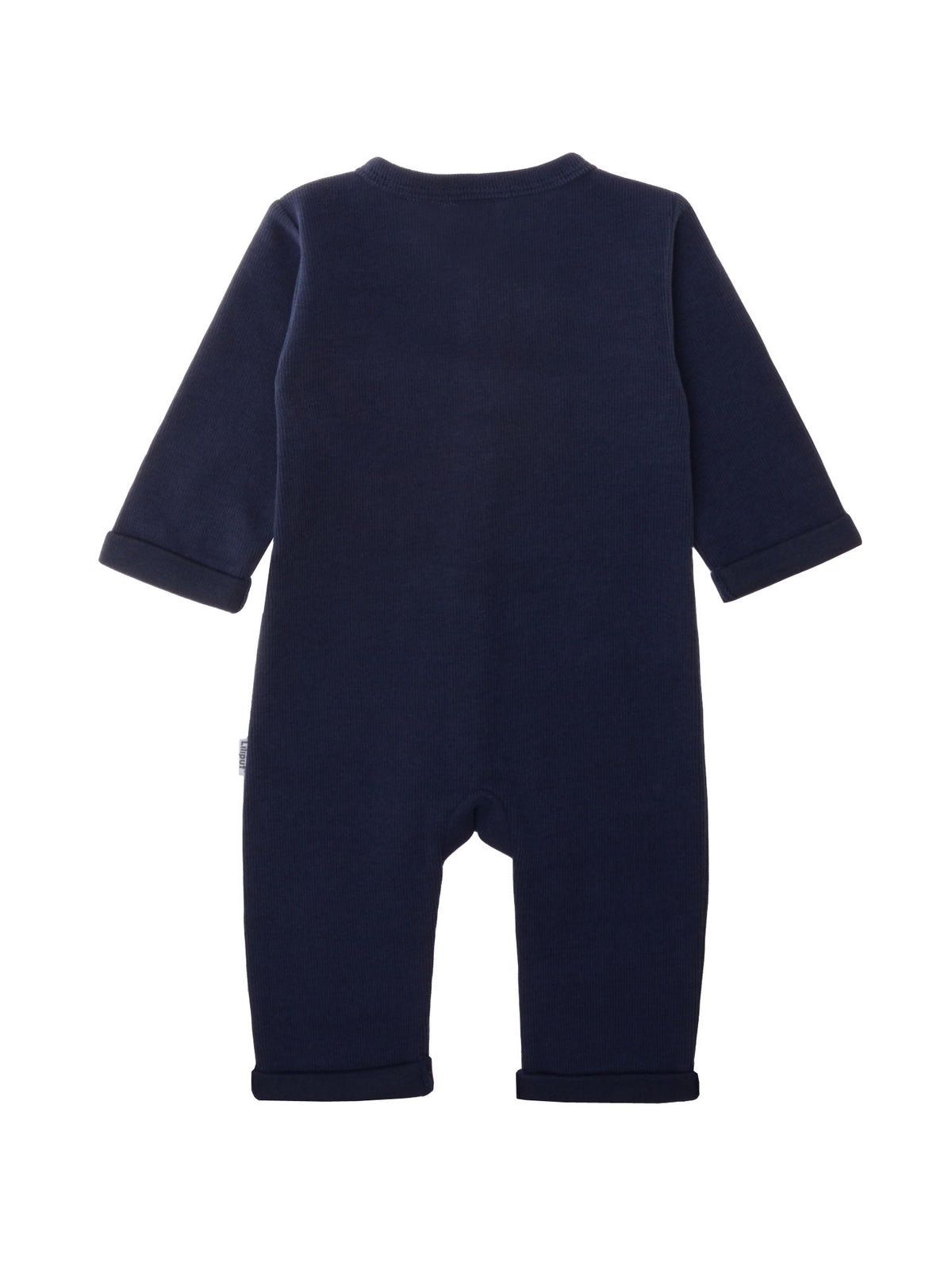 Rückseite Ribstrick Overall in marine