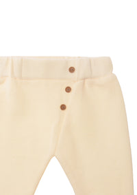 Detailfoto Ribstrickhose in ecru