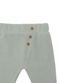 Detailfoto Ribstrickhose in schilf