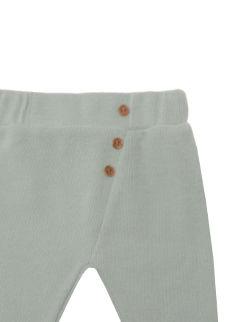 Detailfoto Ribstrickhose in schilf