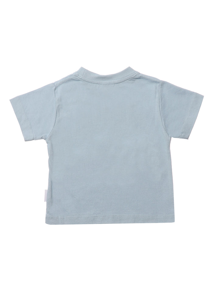 2er-Pack T-Shirts aus Bio-Baumwolle in Khaki und Hellblau