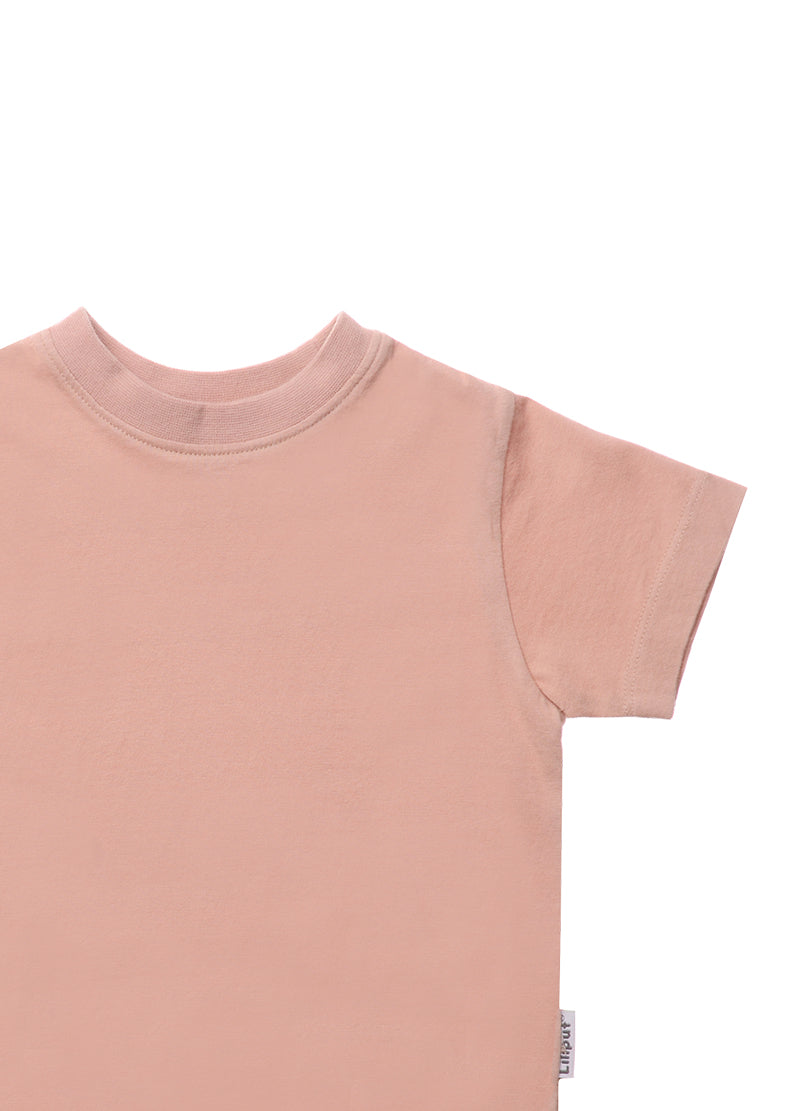 Kinder T-Shirt Liliput und Bio-Baumwolle apricot in rose
