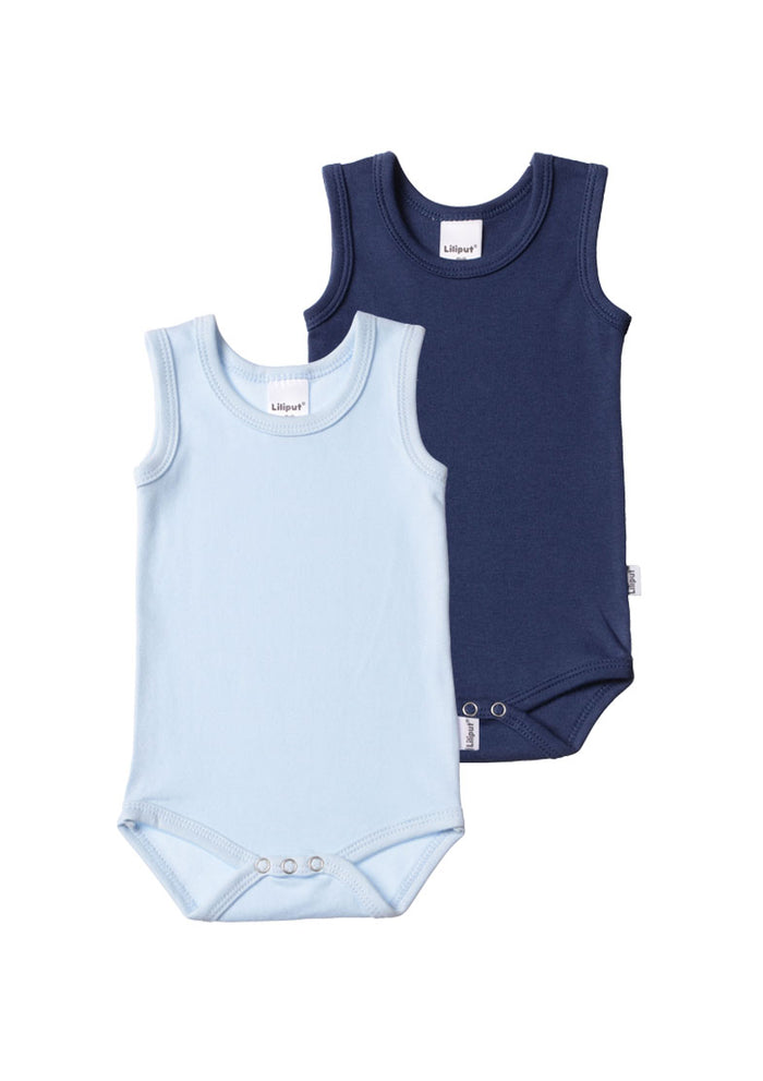 2er-Pack Achselbodys in hellblau und marine