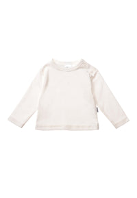 Langarmshirt in ecru.