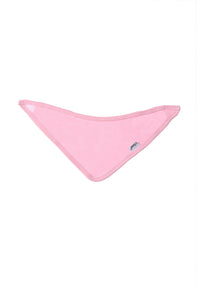 Halstuch in rosa mit Klettverschluss.