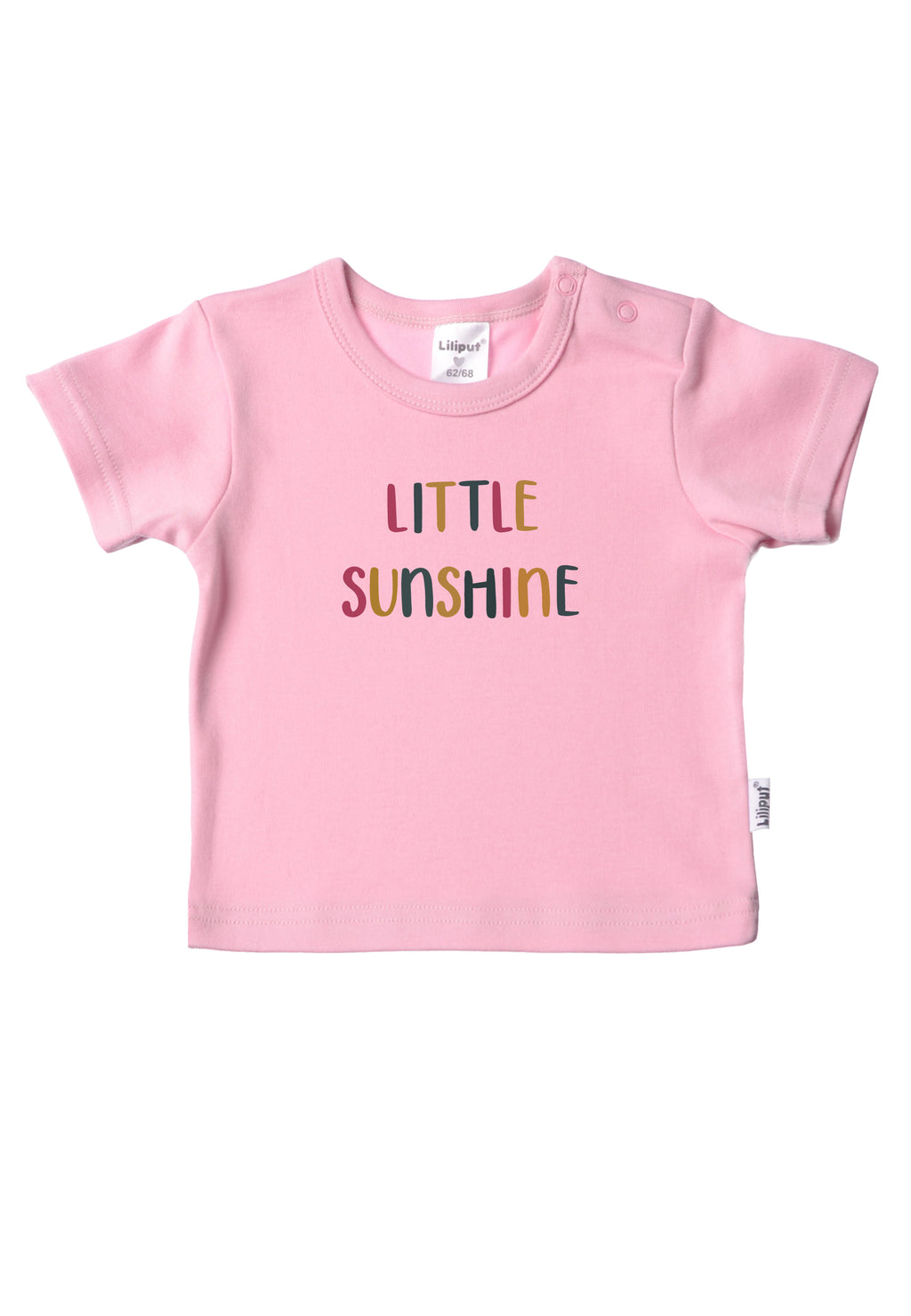 Doppelpack Baby T-Shirts in pink und weiß Bio Baumwolle mit Prints
