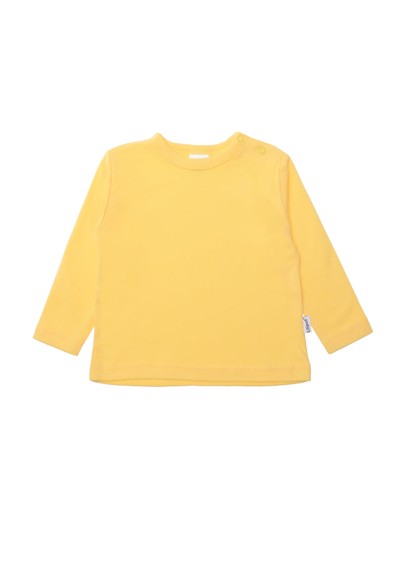 Langarmshirt in gelb.
