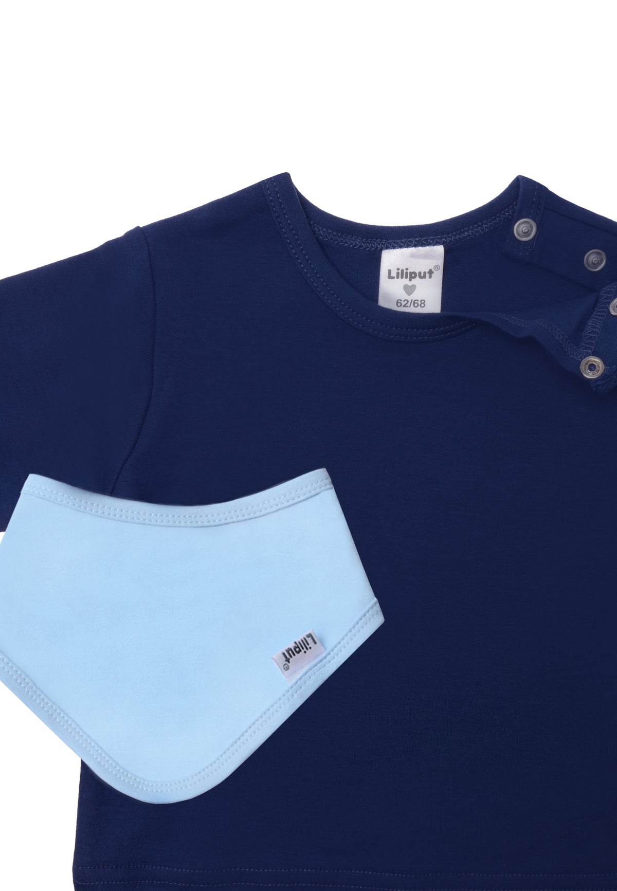 Set aus Langarmshirt und Halstuch aus Bio-Baumwolle