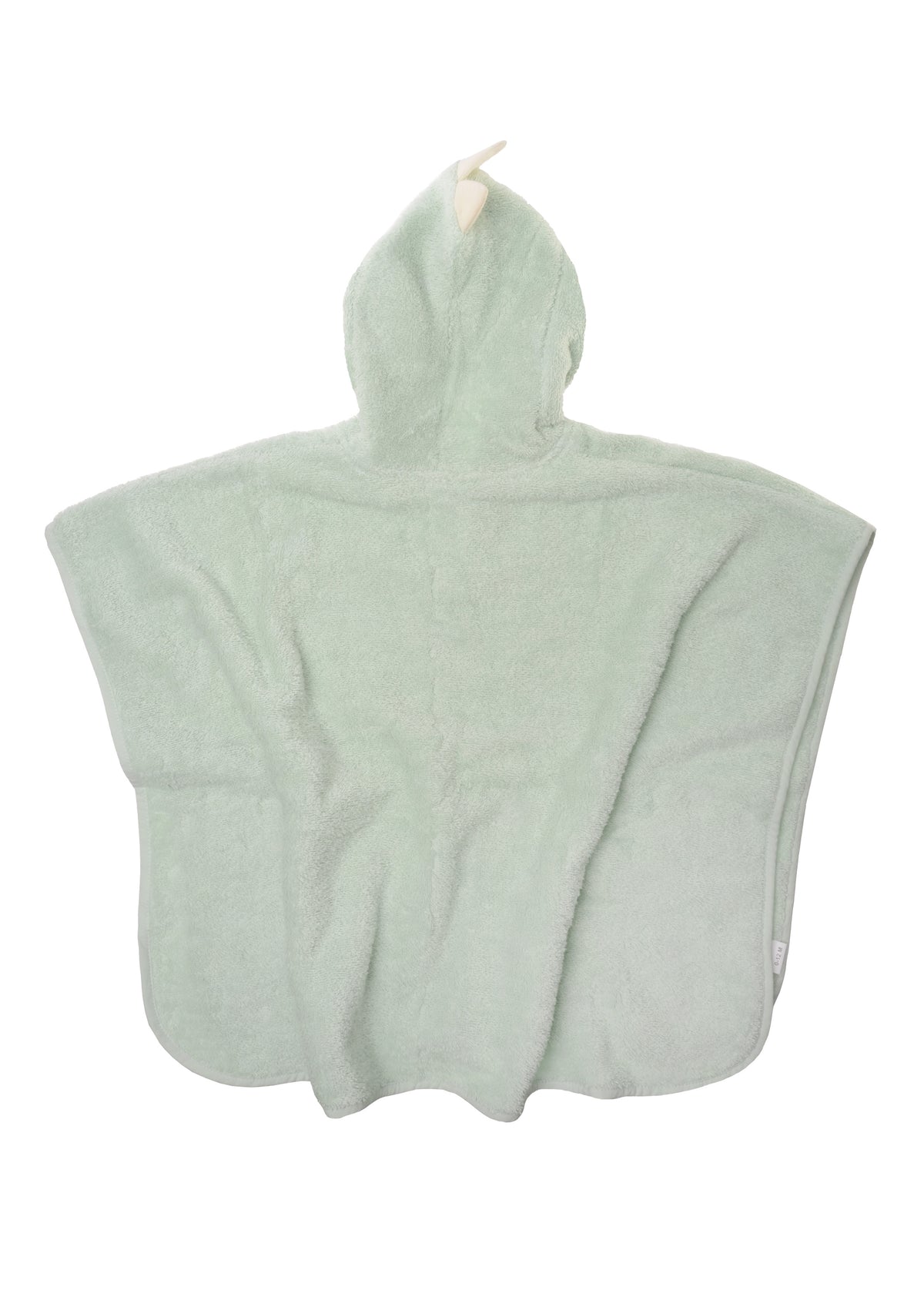 Rückseite Badeponcho Dino in schilf 