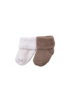 Doppelpack Socken in weiß und braun