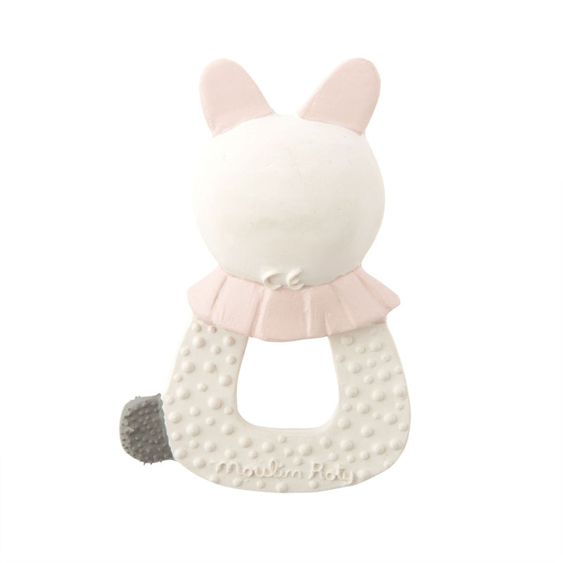 Rückseite Beißring Hase von Moulin Roty.