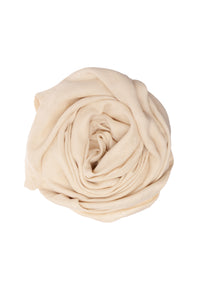 80x80cm Musselintuch in beige.