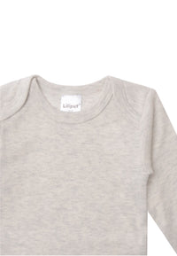 Detailfoto Amineckbody in grau melange